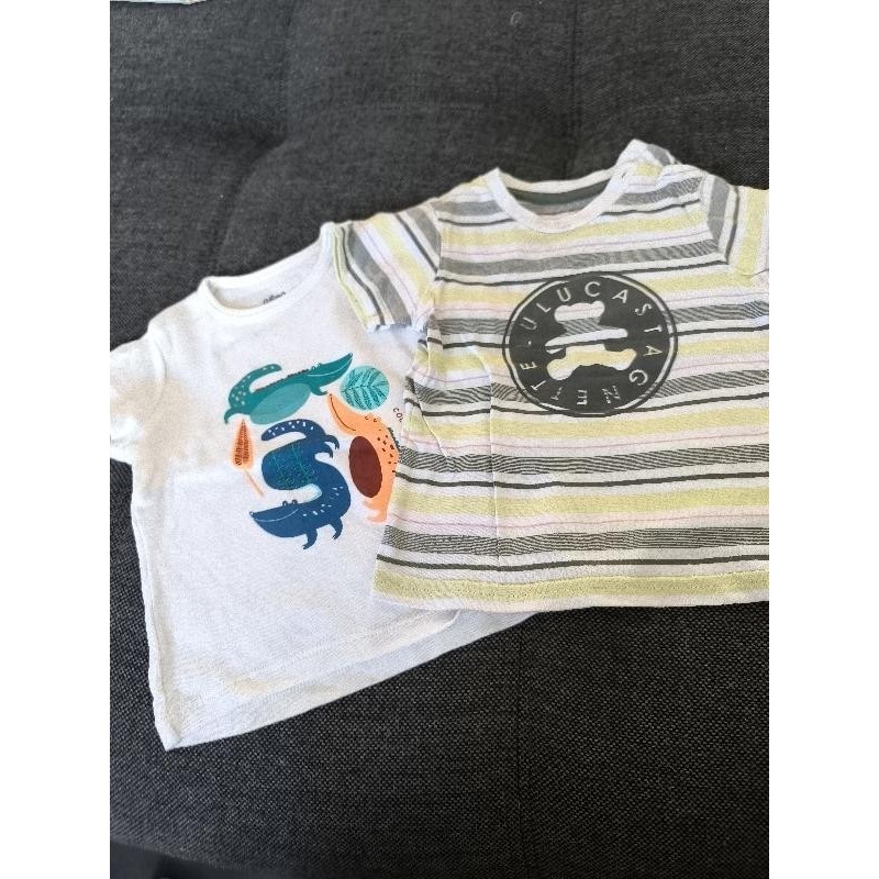 Lot 2 t-shirt MC lulu TAILLE 12 mois