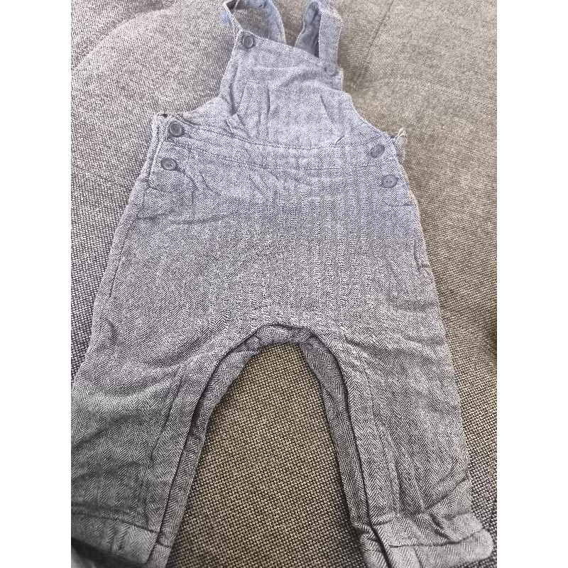 Salopette longue grise TAILLE 12 mois 