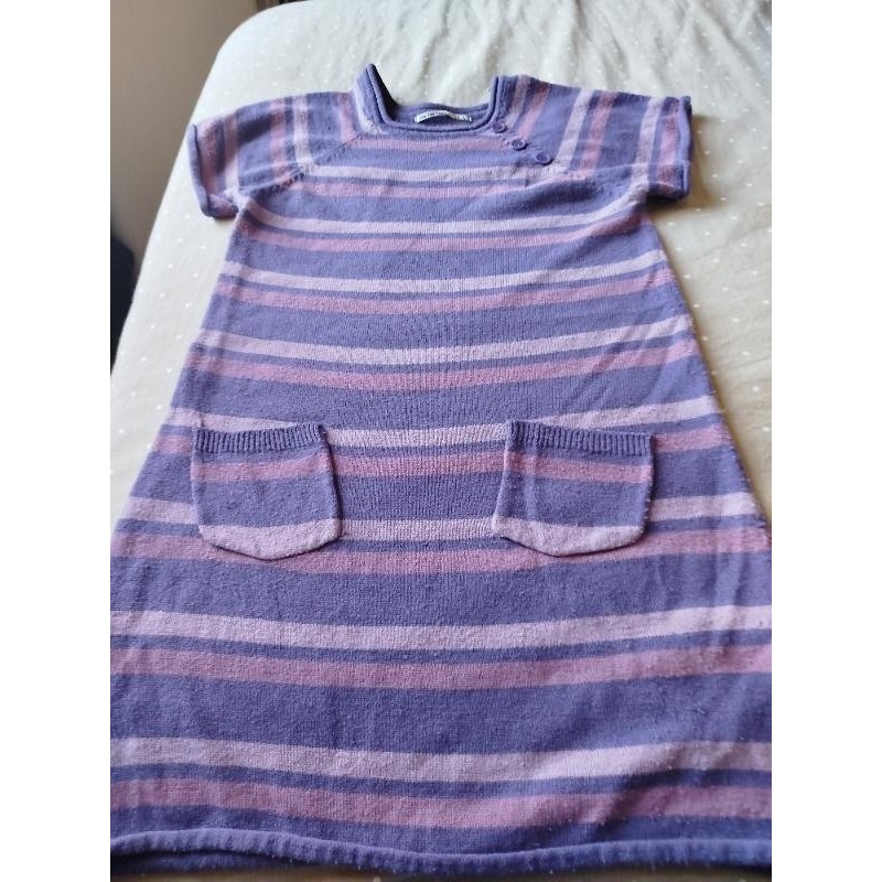 Robe MC violette rayee TAILLE 12 ans 