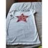 T-shirt MC étoile sequin rose TAILLE 14 ans