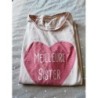 T-shirt rose meilleure sister TAILLE 14 ans 