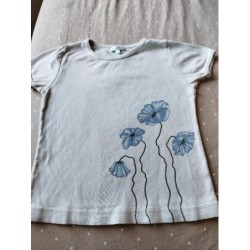T-shirt MC coquelicot bleu...
