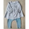 Ensemble blanc/bleu Petit Bate TAILLE 12 lois