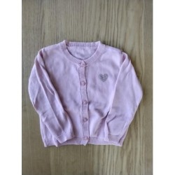 Gilet cœur rose strass SM...