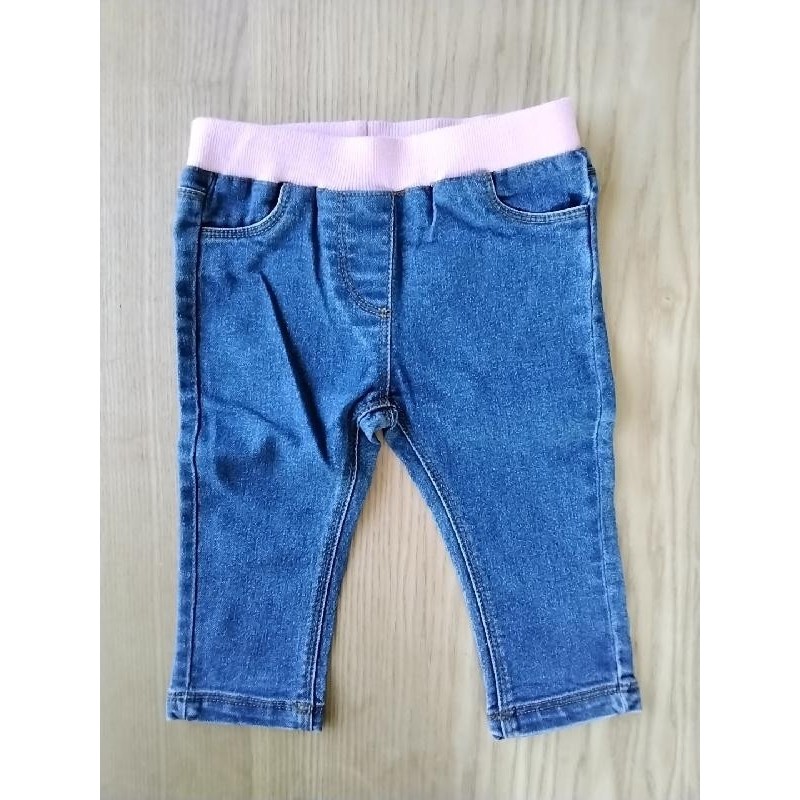 Jean bleu/rose Mots d’enfants  TAILLE 12 mois