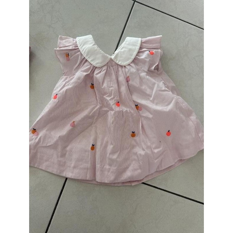 Robe jacadi avec étiquette  TAILLE 6mois
