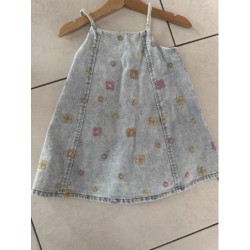 Robe jeans Zara fleuri...