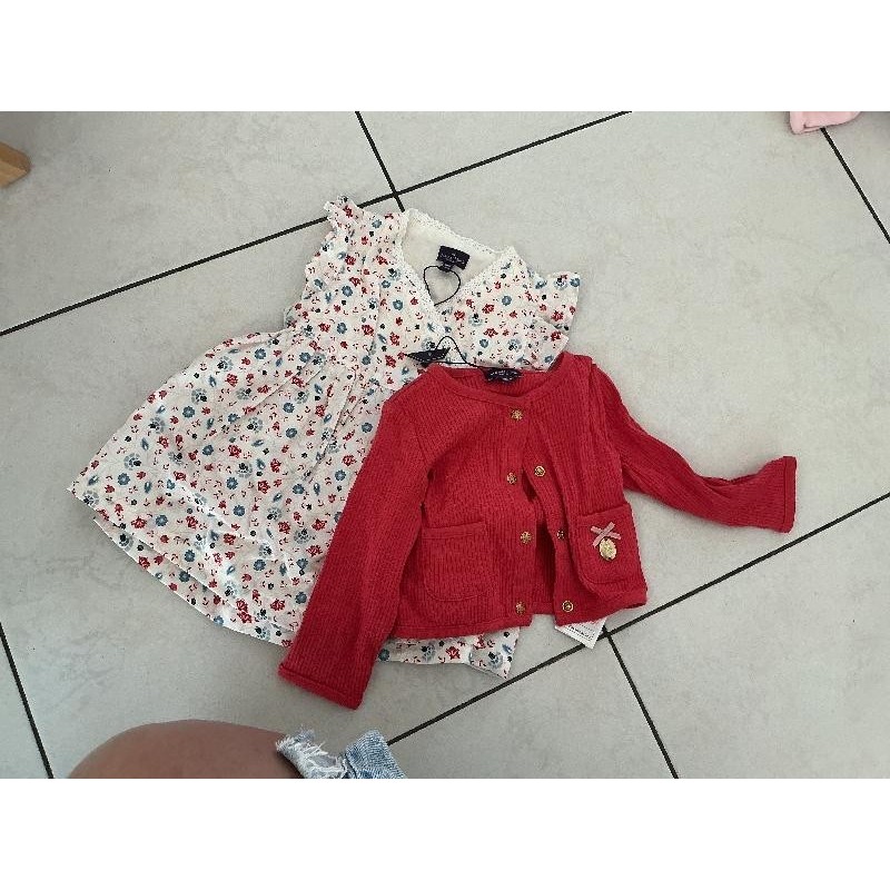 Ensemble robe gilet culotte TAILLE 6mois