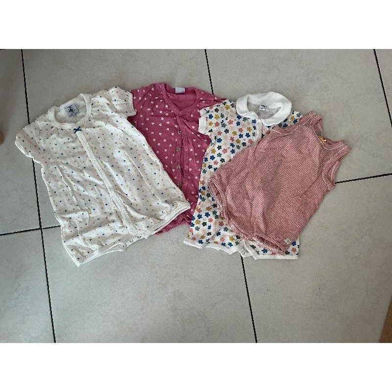 Lot 4 barboteuses petit bateau TAILLE 6 mois