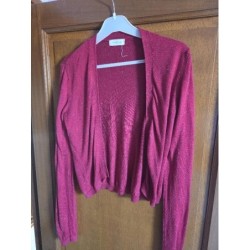 Gilet boléro rouge brillant...