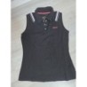 Polo sans manche noir  TAILLE L