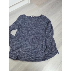 Pull léger bleu moucheté...