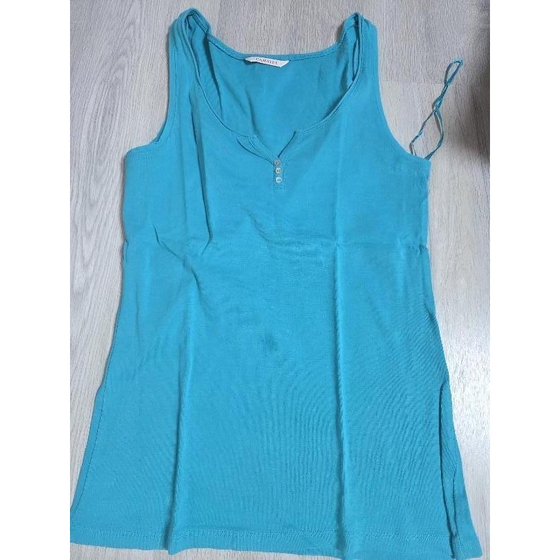 Débardeur bleu camaïeu  TAILLE M