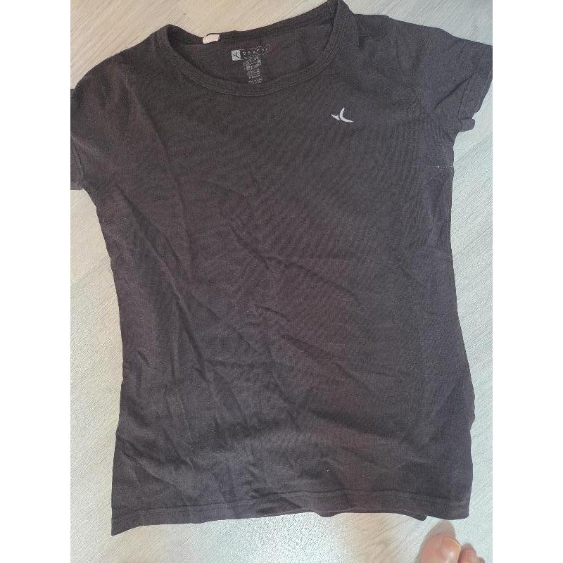 Tee-shirt sport noir décathlon TAILLE M