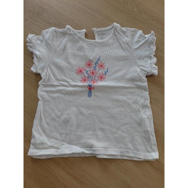 T-shirt blanc Kiabi  TAILLE 2A 