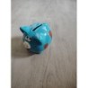 Tirelire cochon bleu 