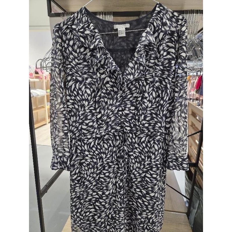 Robe bleu fleuri H&M 40 TAILLE 40