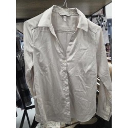 Chemise beige satin S...