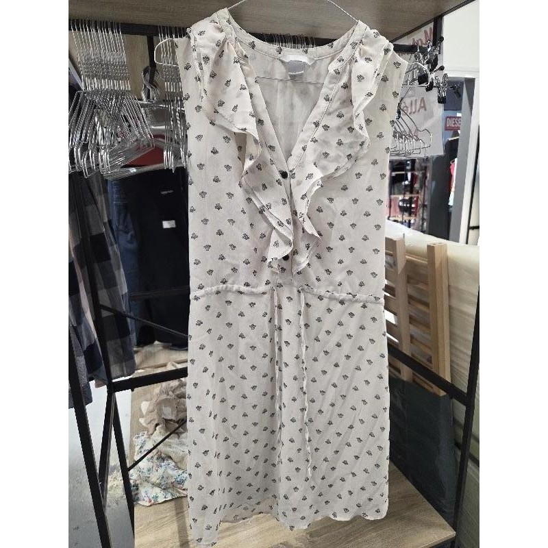 Robe blanche fleuri H&M 38 TAILLE 38
