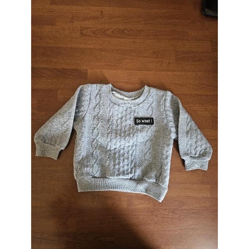 Sweat gris TAILLE 9 mois