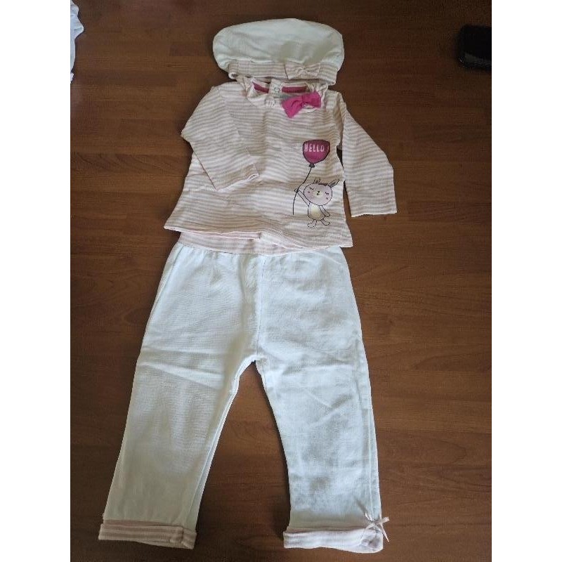 Ensemble pantalon tee-shirt ML TAILLE 9 mois