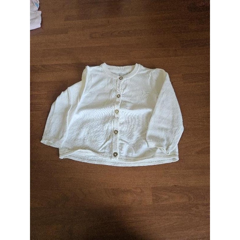 Gilet blanc ML TAILLE 9 mois