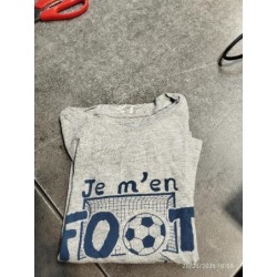 Tshirt ml gris foot TAILLE 5 a