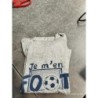 Tshirt ml gris foot TAILLE 5 a