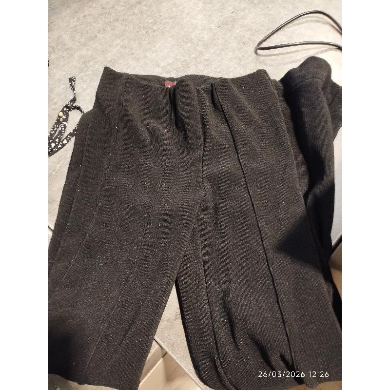 Pantalon noir patte d'éléphant TAILLE Xxs