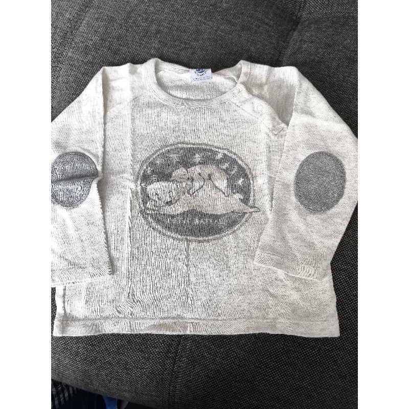 T-shirt ML pb gris ours TAILLE 24 mois
