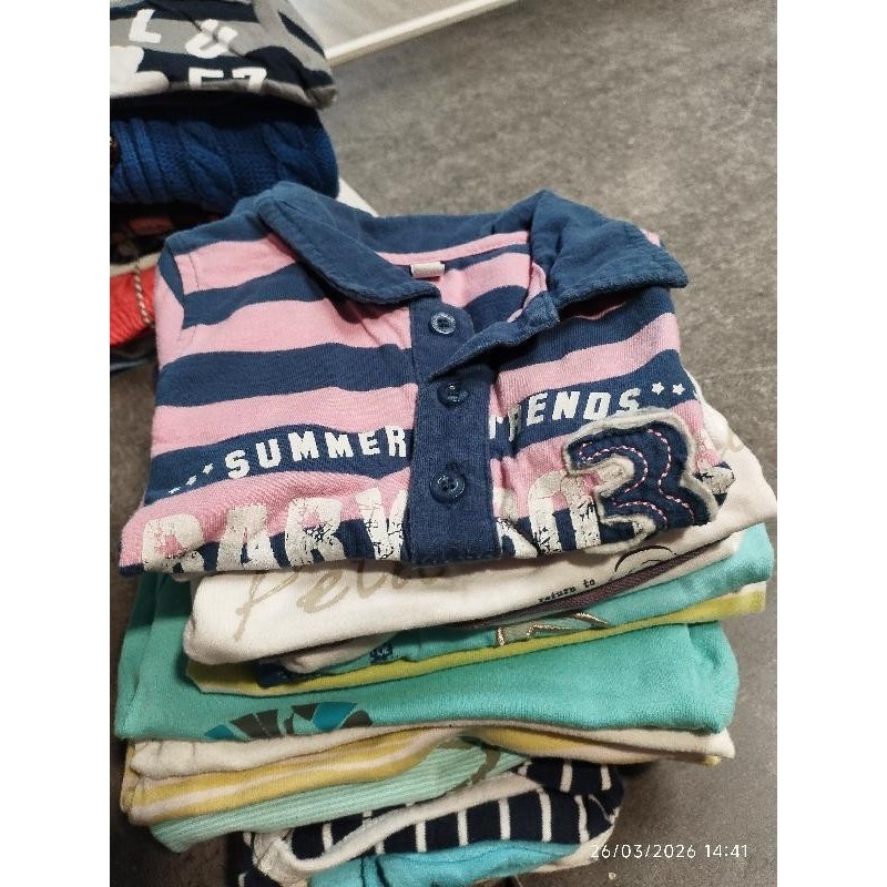 Polo mc rose bleu TAILLE 18m