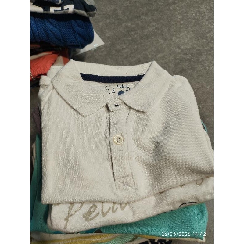 Polo blanc mc tex TAILLE 18m