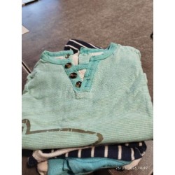 Body Tshirt mc rayé bleu...