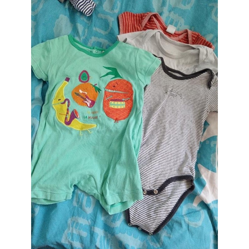 3 body mc +1 combishort  TAILLE 18 mois