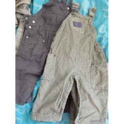 2 salopette TAILLE 18 mois