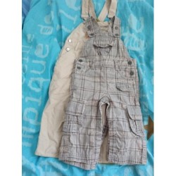 2 salopettes TAILLE 18 mois
