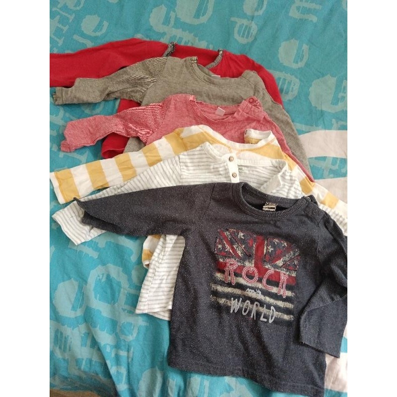 6 t shirt ml 18 mois  TAILLE 18 mois