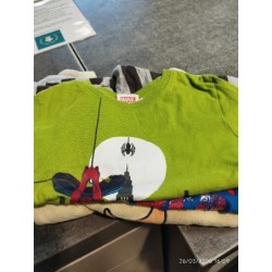 Pyj 2p coton spider vert...