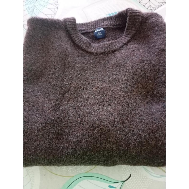 Pull chaud Kiabi marron 12 ans TAILLE 12 ans