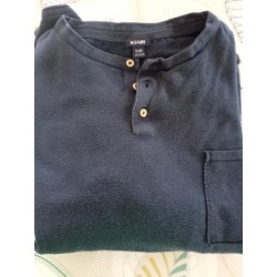 Pull bleu Kiabi 3 boutons...