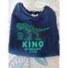 Sweat bleu dinosaure LH TAILLE 12 ans