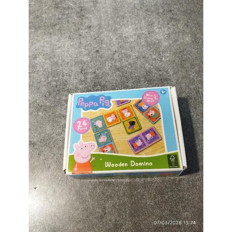Jeu de dominos Peppa pig en bois