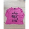 T-shirt ML rose Kiabi 24m  TAILLE 24m 