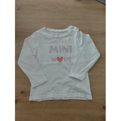 T-shirt ML blanc 23m TAILLE...