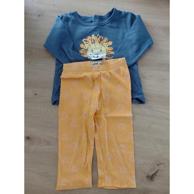 Pyjama 2p lion Gémo 24m  TAILLE 24m 