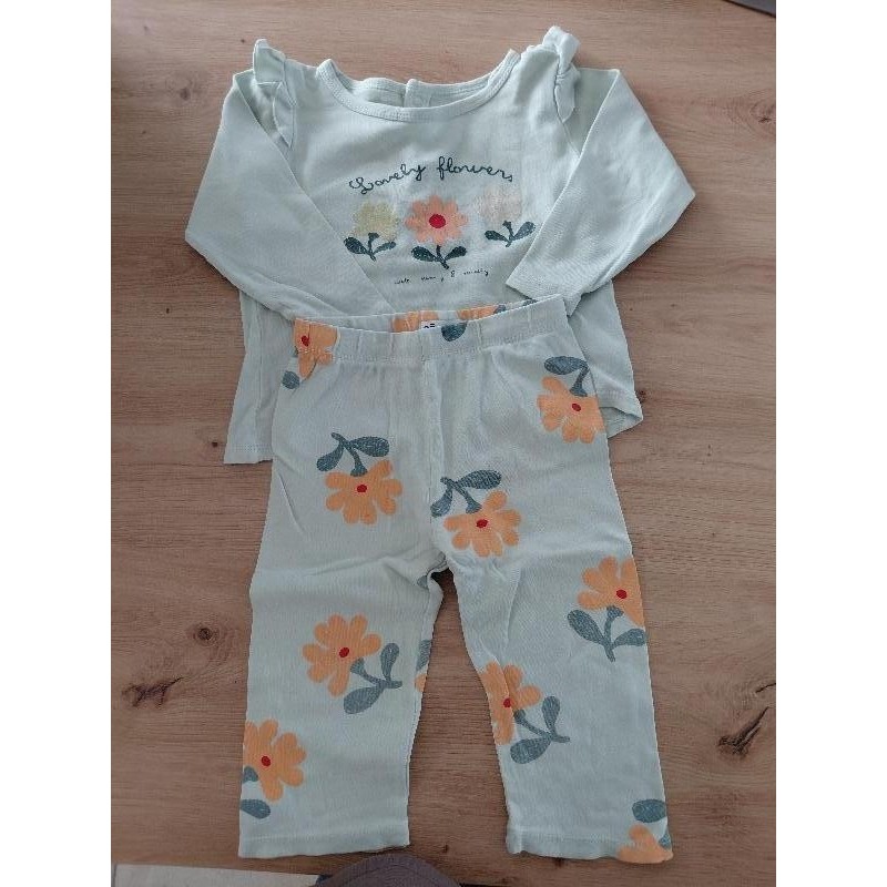 Pyjama 2p vert Gémo 24m  TAILLE 24m 