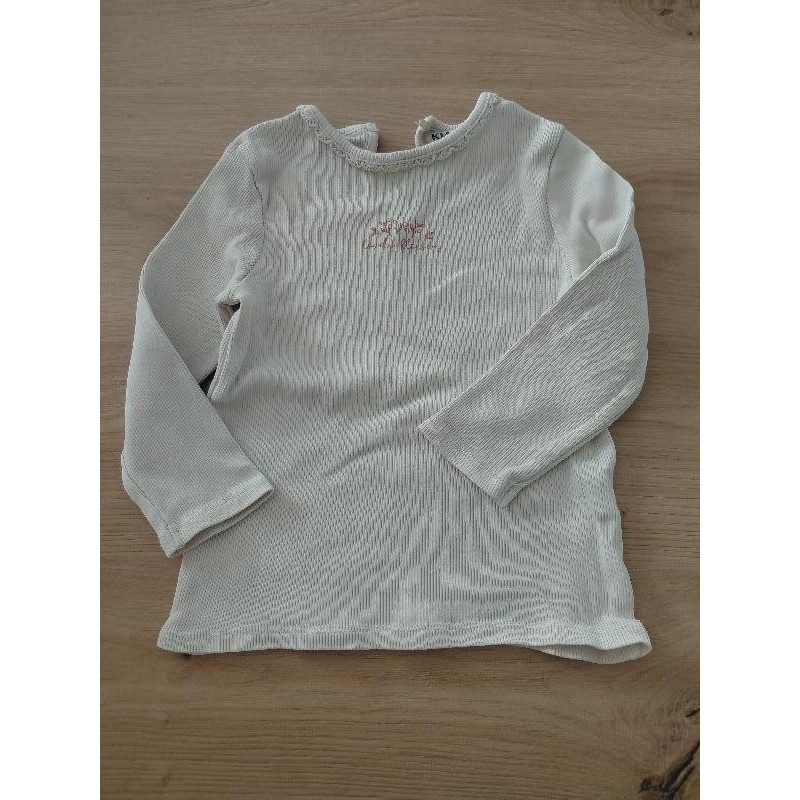 T-shirt ML écru Kiabi 18m TAILLE 18m