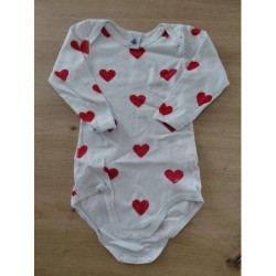 Body cœur Petit Bateau 18m...