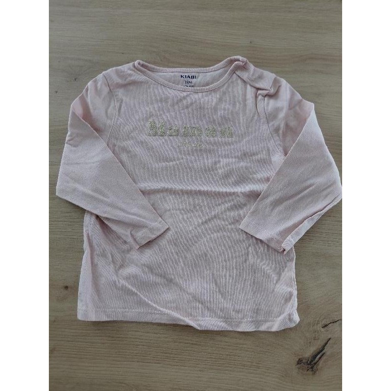 T-shirt ML rose Kiabi 18m TAILLE 18m