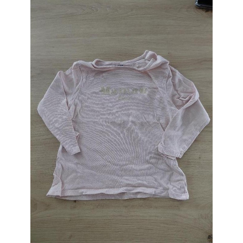 T-shirt ML rose Kiabi 18m  TAILLE 18m